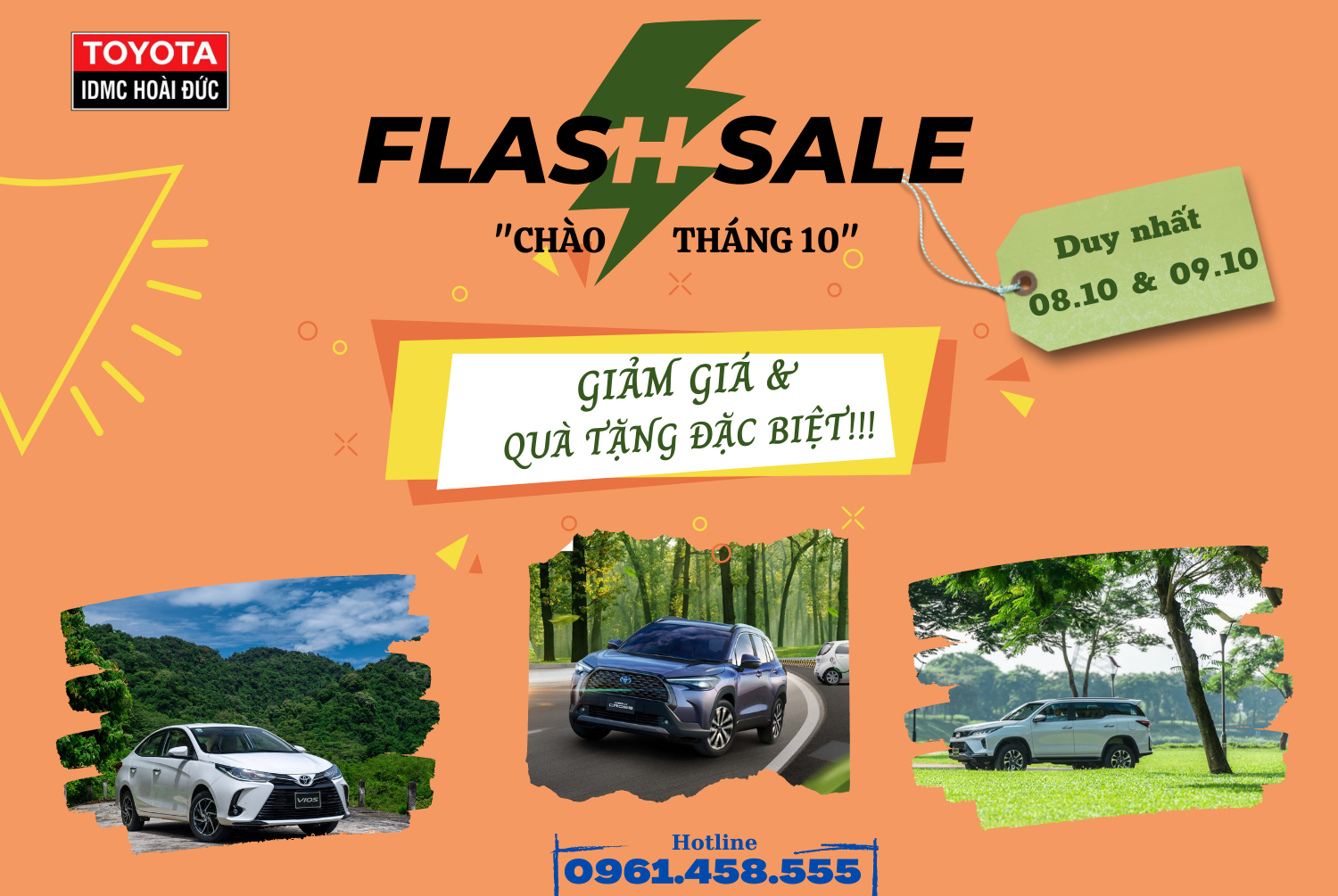 Flash Sale cuối tuần từ Toyota Hoài Đức